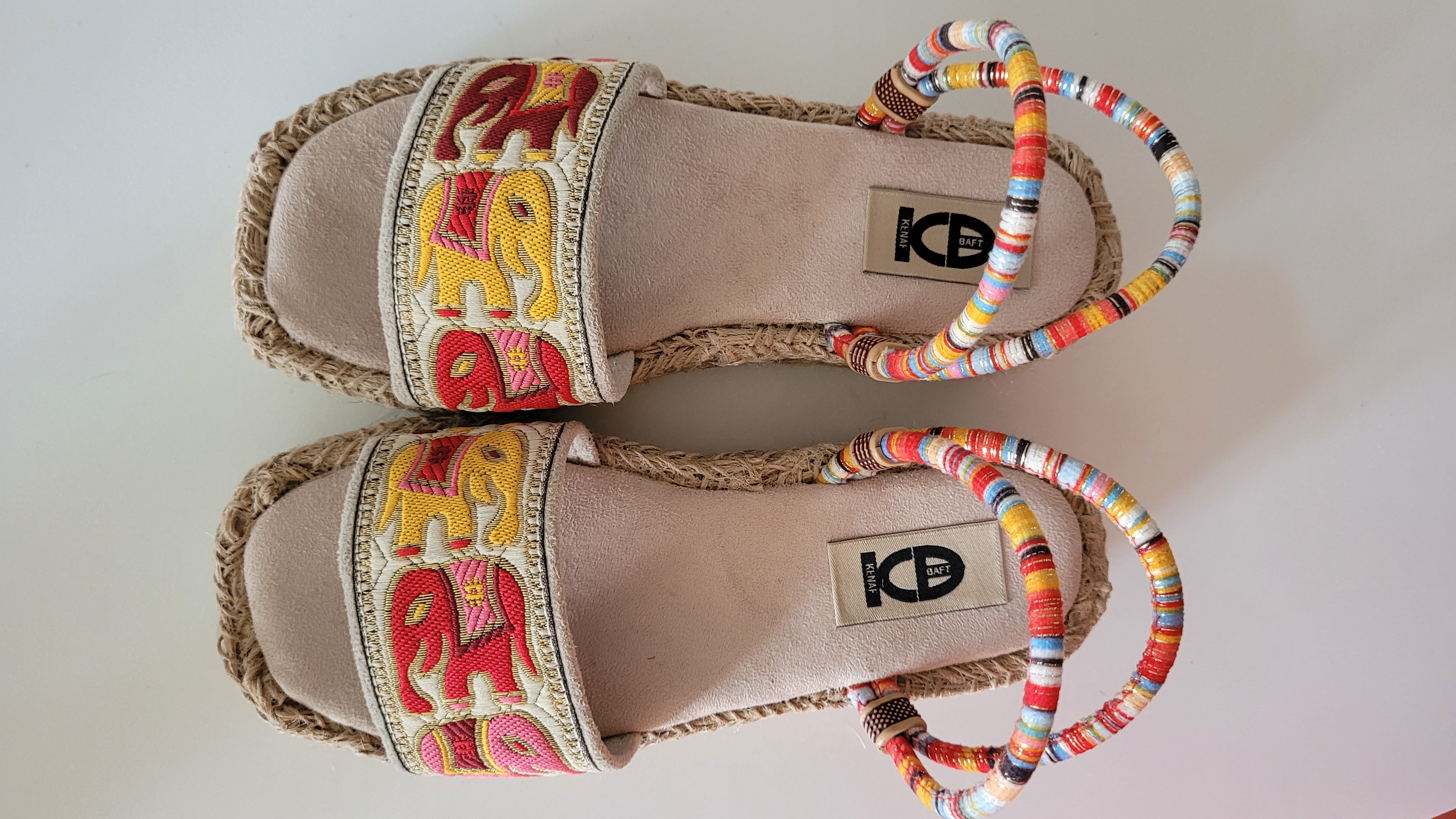 صندل سنتی طرح فیل زیره کنفی لژ۴سانت